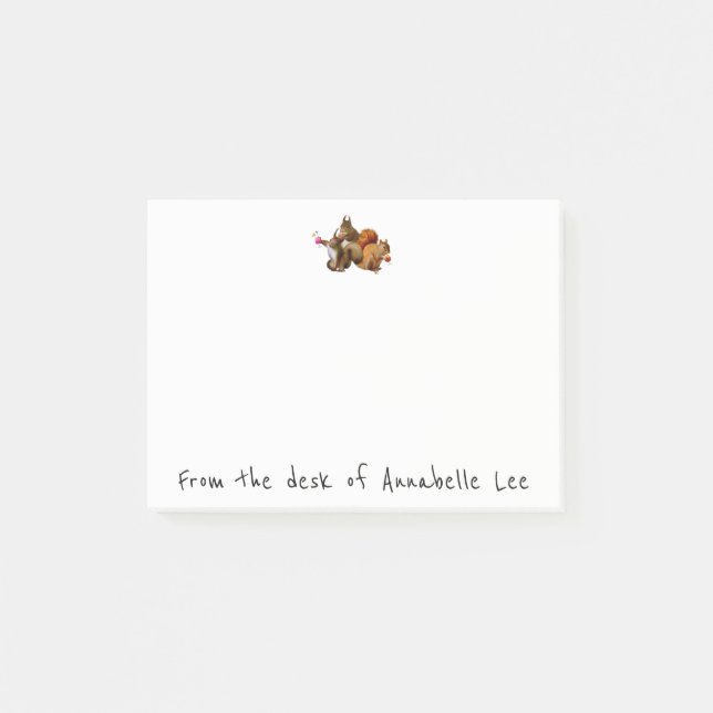 Bloco De Notas Os esquilos apenas querem ter o divertimento (Frente)