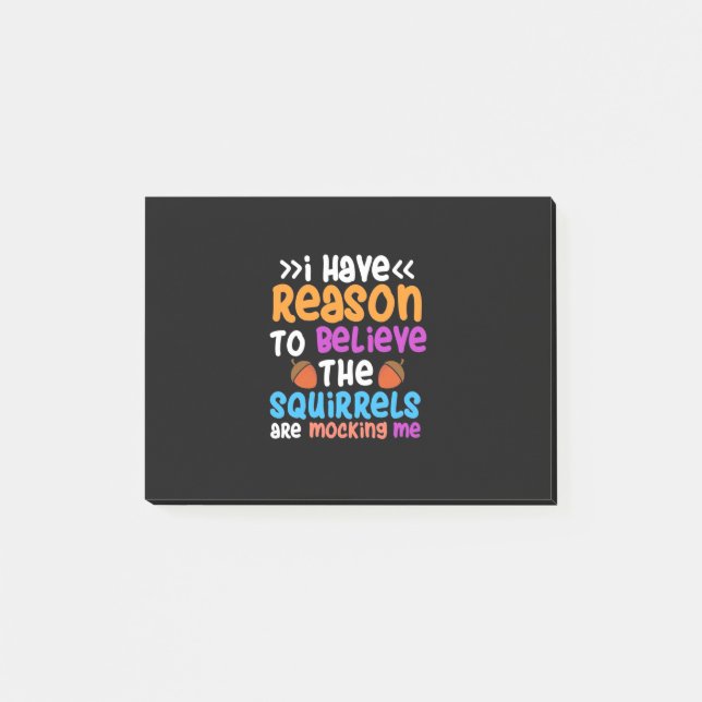 Bloco De Notas Os Esquilos Estão Me Chocando (Frente)