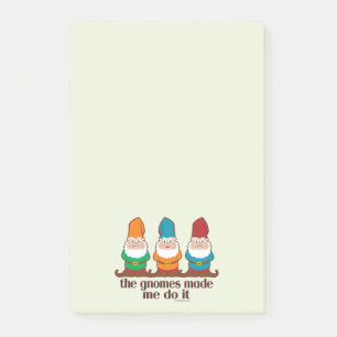 Bloco De Notas Os gnomos fizeram-me fazê-lo engraçado