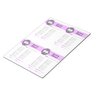 Bloco De Notas Os pintinhos de Bunco rolam com ele o roxo do