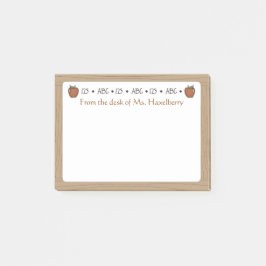 Bloco De Notas Os professores do conselho branco personalizaram a