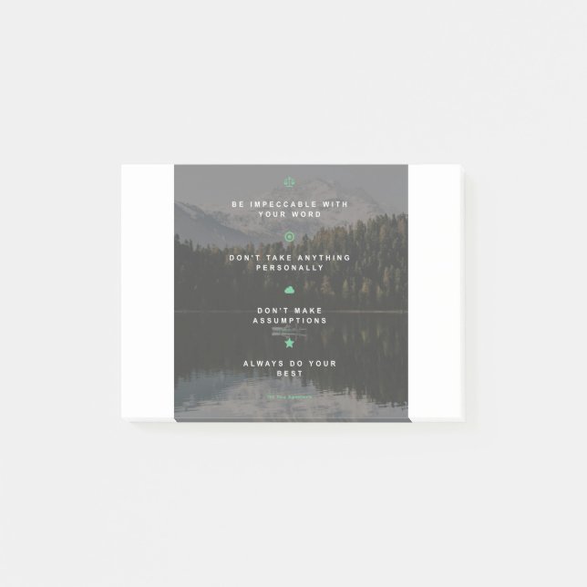 Bloco De Notas Os quatro acordos (Frente)