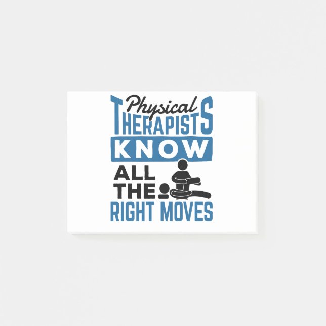 Bloco De Notas Os Terapistas Físicos Sabem Tudo O Que Se Passa Be (Frente)