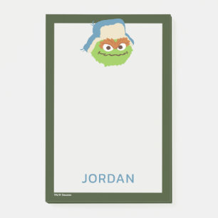 Bloco De Notas Oscar, o rosto do Grouch Woodland Adicione seu n