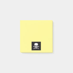 Bloco De Notas Ossos n Preto - Amarelo - 3x3