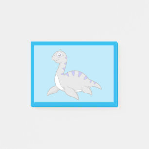 Bloco De Notas Ótima Ilustração De Um Monstro De Loch Ness.