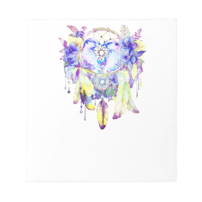 Bloco De Notas Otter Dreamcatcher Blue Yellow (Frente)