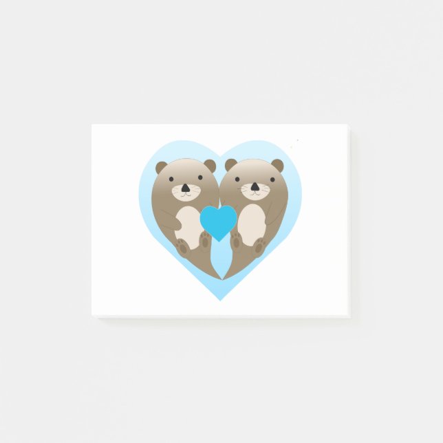Bloco De Notas Otter Love (Frente)
