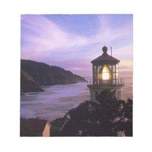 Bloco De Notas OU, Costa do Oregon, Farol de Heceta Head, em