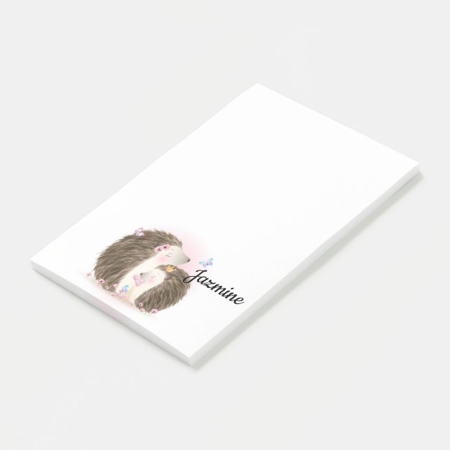 Bloco De Notas ouriços fofos (Inclinado)