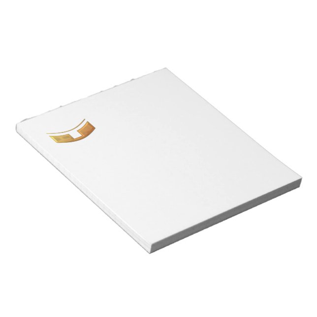 Bloco De Notas Ouro "3-D" - Colar Padre/Minster (Inclinado)