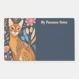 Bloco De Notas Ouro Africano Cat Boho My Pawsome Personal