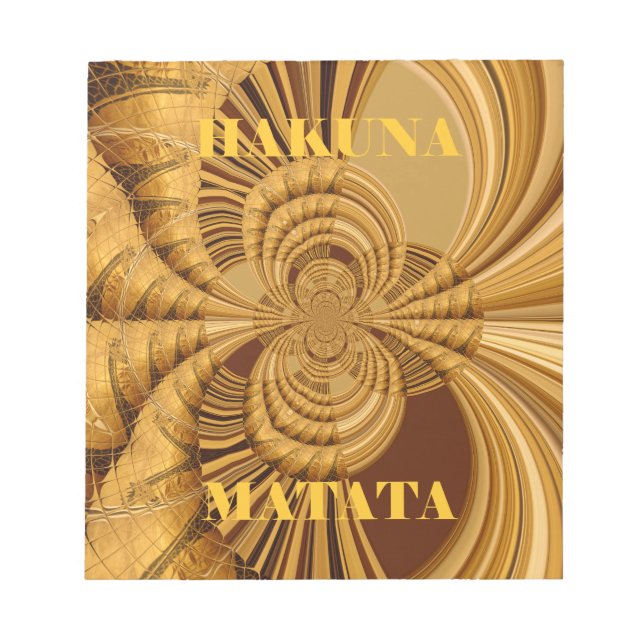 Bloco De Notas Ouro Giraffe Art (Frente)