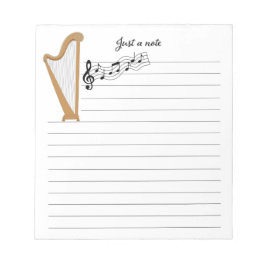 Bloco De Notas Ouro Harp Note Pad