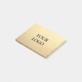 Bloco De Notas Ouro Limpo Simples Personalizado Sua Logomarca Aqu