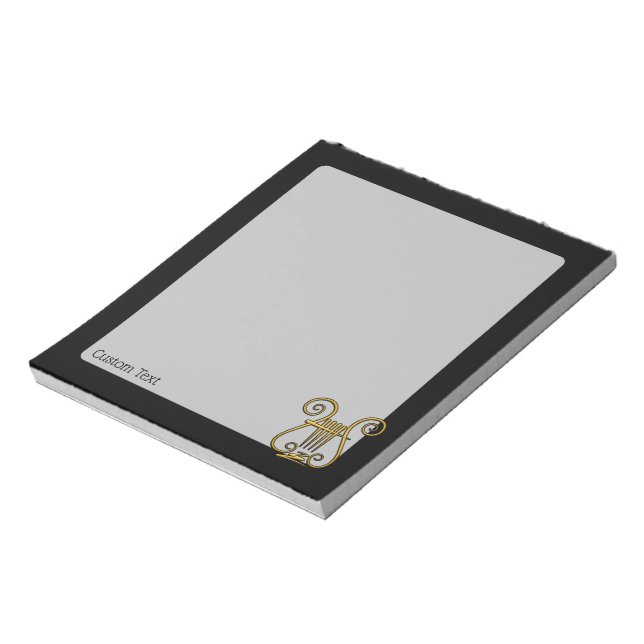 Bloco De Notas Ouro Lyre (Invertido)