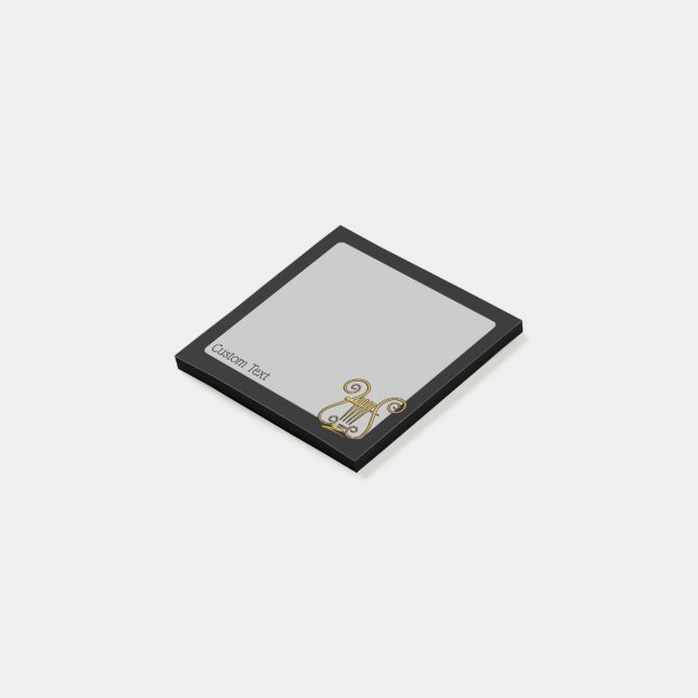 Bloco De Notas Ouro Lyre (Inclinado)