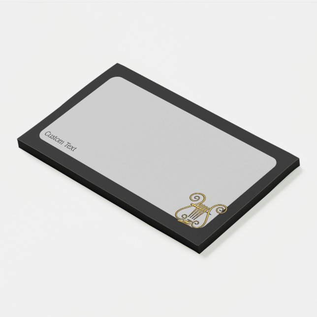 Bloco De Notas Ouro Lyre (Inclinado)