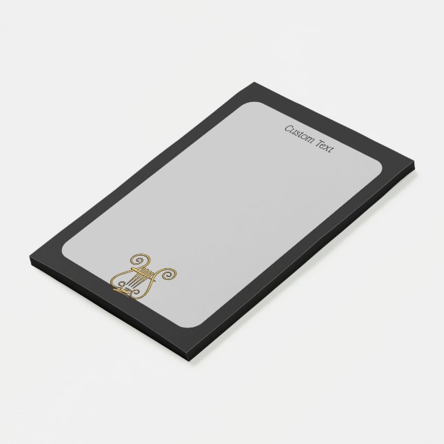 Bloco De Notas Ouro Lyre (Inclinado)