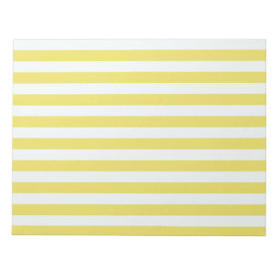 Bloco De Notas Ouro pálido e listras brancas por Shirley Taylor