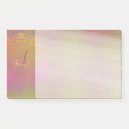 Bloco De Notas Outono em Inverno: Monograma Postado