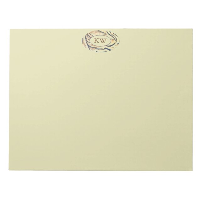 Bloco de notas Oval Stripes-KW (Frente)