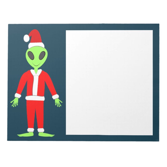 Bloco De Notas OVNI Ho Pai alienígena de Natal (Frente)