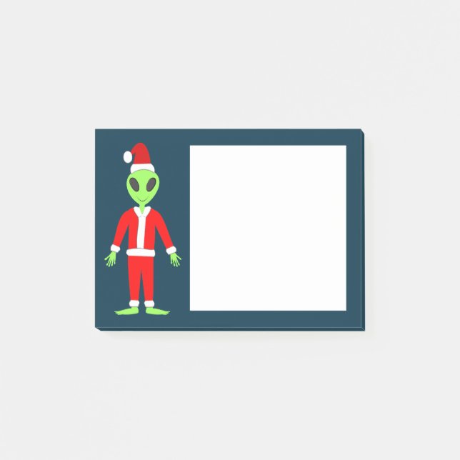 Bloco De Notas OVNI Ho Pai alienígena de Natal (Frente)