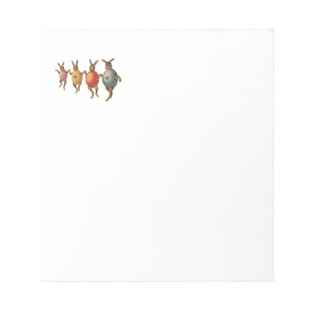 Bloco De Notas Ovos Dançantes De Coelho Da Páscoa (Frente)