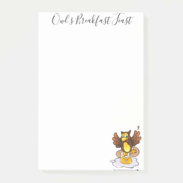 Bloco De Notas Ovos de Coruja Post-it Notes (Frente)