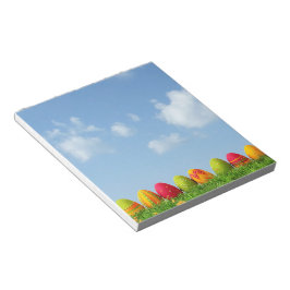 Bloco De Notas Ovos de Páscoa de Mache em Papel