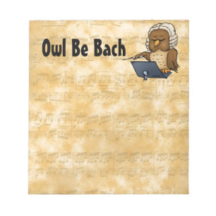 Bloco De Notas Owl Be Bach