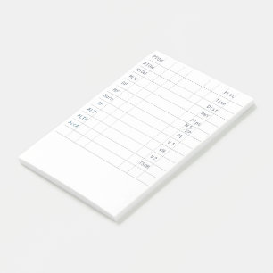 Bloco De Notas Pad 1 da pista de voo AA