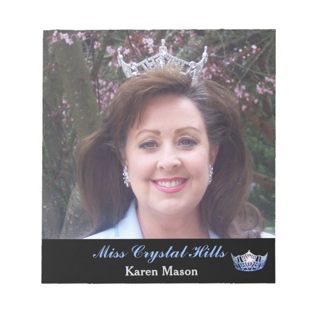 Bloco De Notas Pad Autografo Coroa Pageante (Frente)