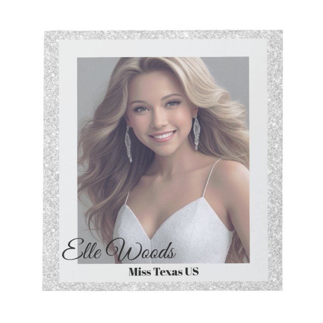 Bloco De Notas Pad Autografo Silver Glitz (Frente)