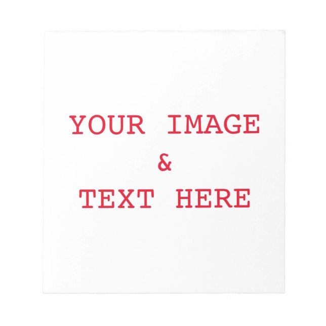 Bloco De Notas Pad de Memo Personalizado (Frente)