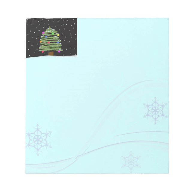 Bloco De Notas Pad de Memória da Árvore de Natal (Frente)