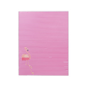 Bloco De Notas Pad de Nota de Flamingo Rosa Pascal