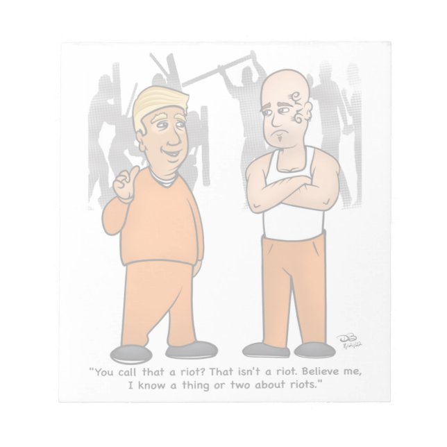 Bloco De Notas Pad de Nota do Armário de Riot (Frente)