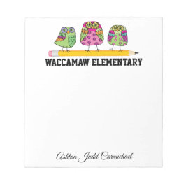 Bloco De Notas Pad de Nota Escolar Pequeno