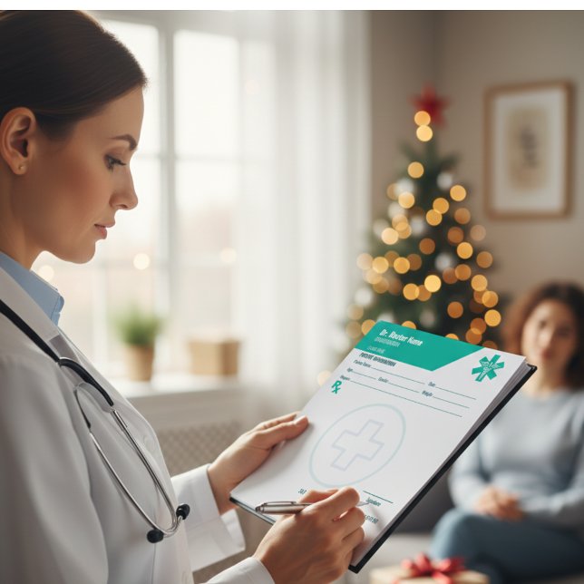 Bloco De Notas Pad RX personalizável para médicos - Pad de prescr (Custom Prescription Pad Template | Editable RX Notepad )