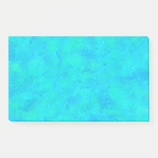Bloco De Notas Padrão Abstrato Azul Turquesa (Frente)