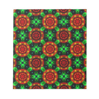 Bloco De Notas Padrão Abstrato Floral Moderno Boho Elegante #504