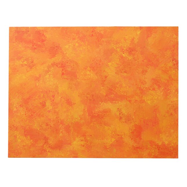 Bloco De Notas Padrão Abstrato Laranja (Frente)