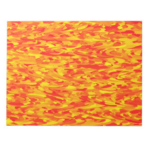 Bloco De Notas Padrão Abstrato Laranja Vermelho Amarelo