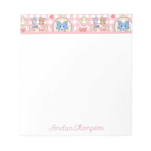 Bloco De Notas Padrão Anime Tom and Jerry Bakery (Frente)