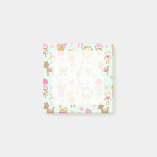 Bloco De Notas Padrão bonito com animais e brinquedos