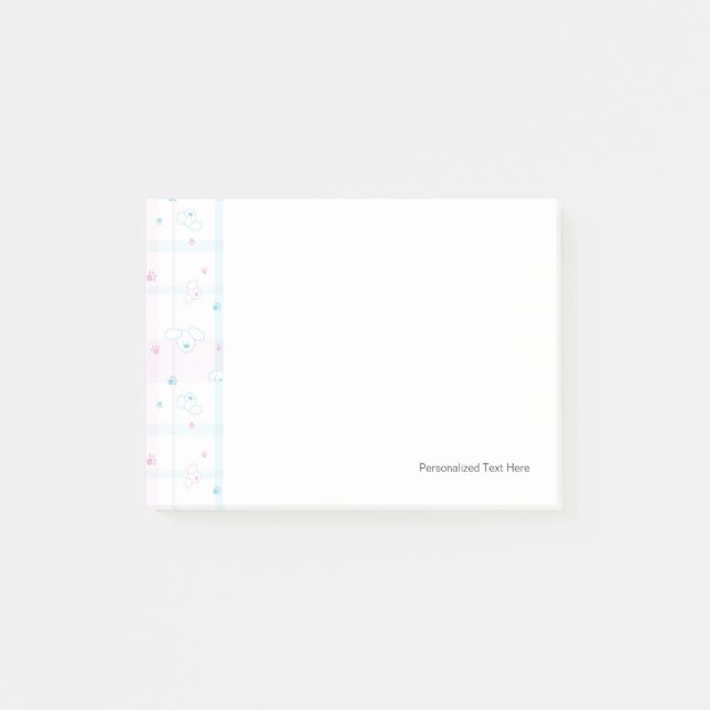 Bloco De Notas Padrão bonito com cães (Frente)