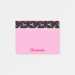 Bloco De Notas Padrão bonito de Fita de câncer de mama multirosa