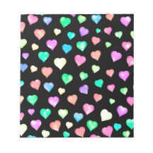 Padrão Cardíaco Colorido Moderno